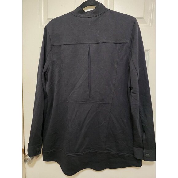 Cabi Black Long-Sleeve Zip-Up Cardigan Jacket With Front Pockets Size L - Picture 3 of 11